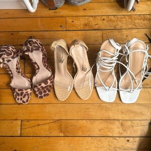 3 Heels for $20